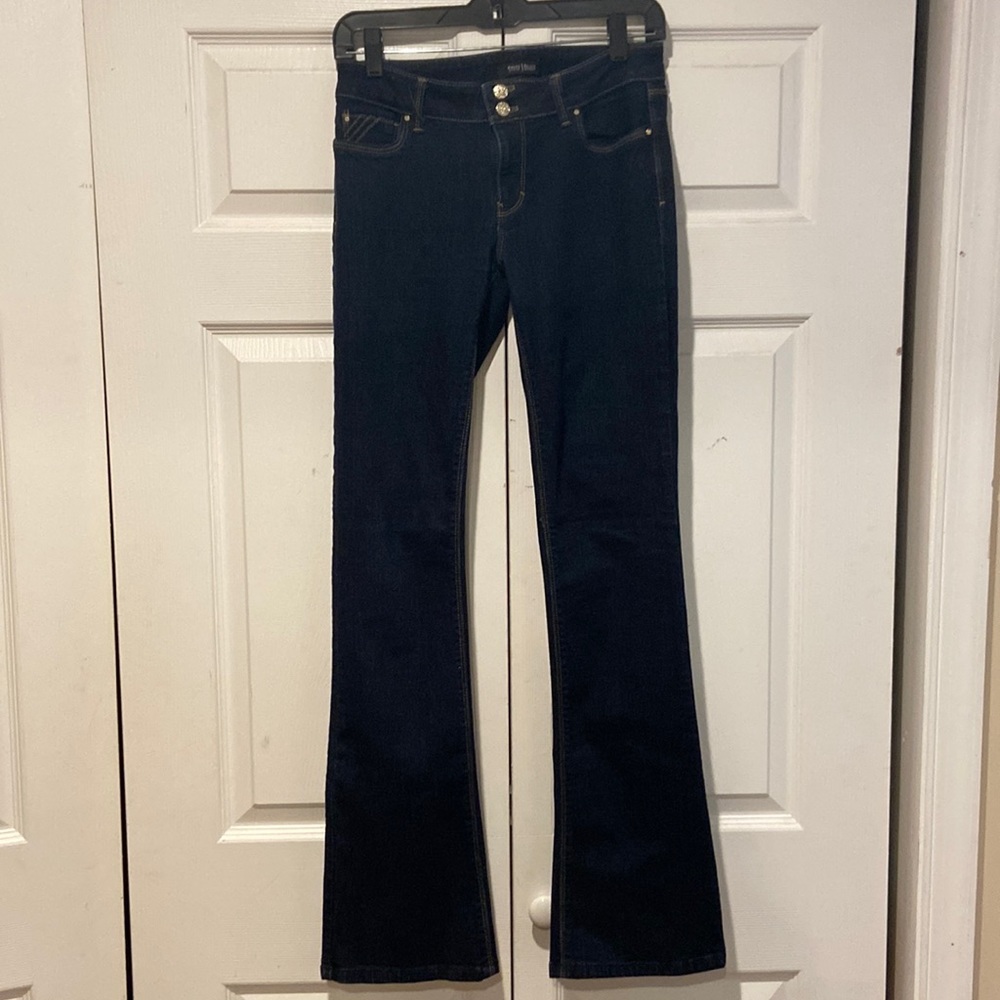 White House black market skinny flare jeans